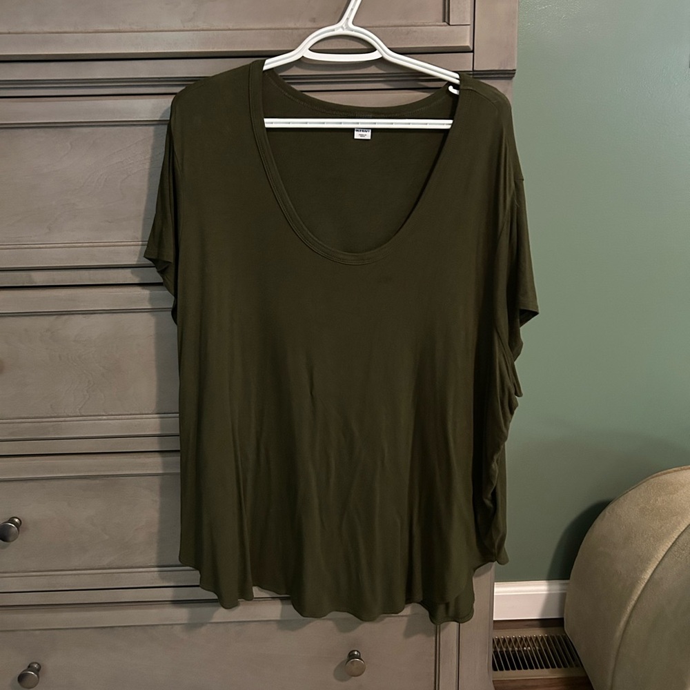 Old navy Olive Green Women's v-neck Tee